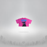 Women Crop Top Acid Pink