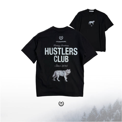 Hustler Club Over Size Tee Black